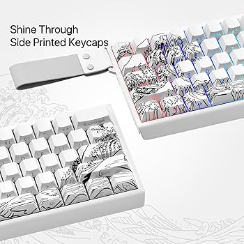 Amazon.com: dagaladoo doubleshot PBT keycaps,White Wave of